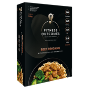 Beef Rendang with Broccoli and Brown Rice