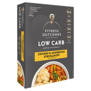 Low Carb Chicken & Mushroom Stroganoff with Bacon