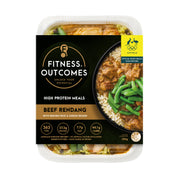 Beef Rendang with Brown Rice & Green Beans